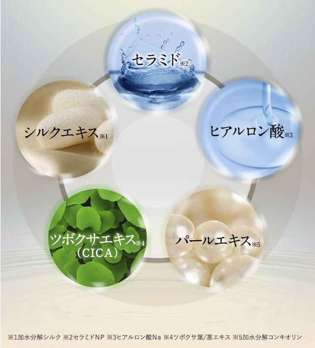 5種の美容成分配合