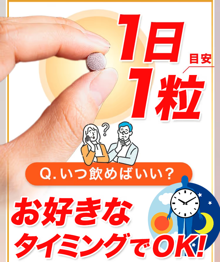 ロコヘルプEXは1日1粒目安で好きなタイミングで飲めばいいので続けやすい