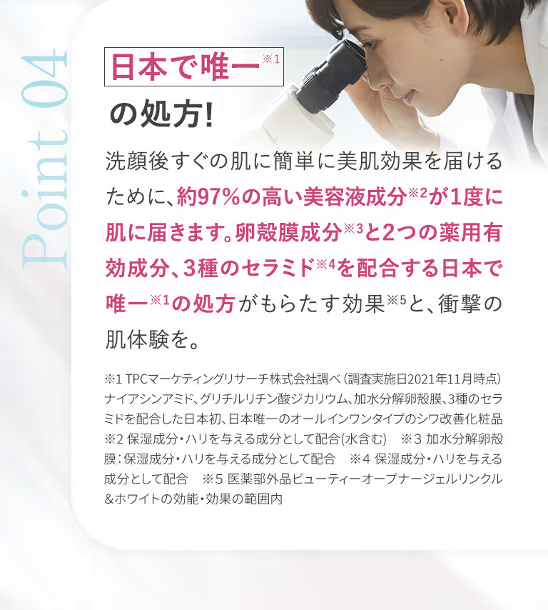 日本で唯一の処方